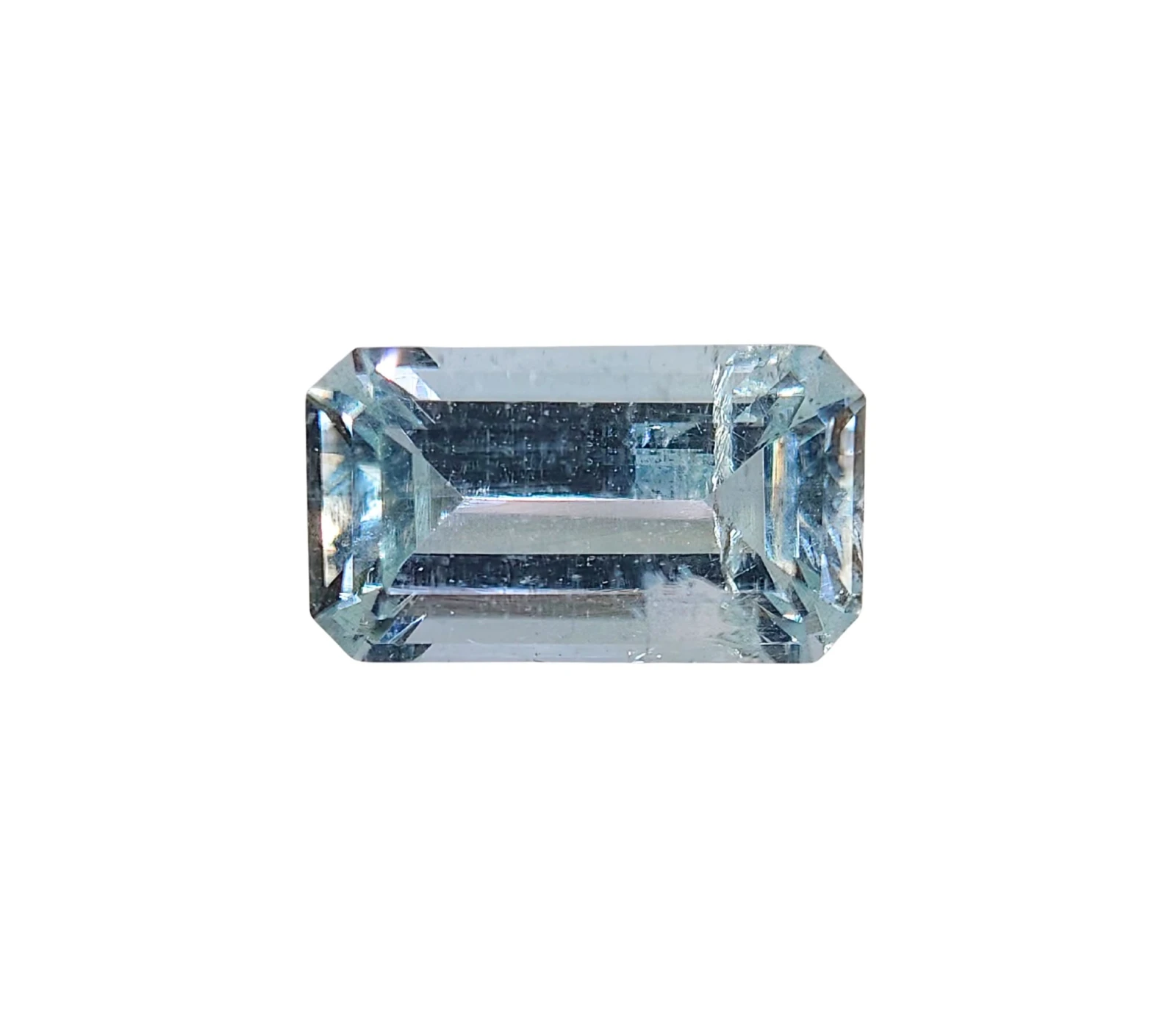 3ct Natural Aquamarine in Emerald Cut from Nigeria — view 1